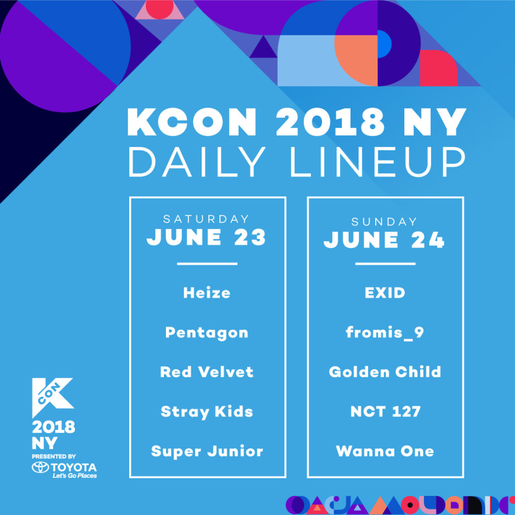 [KCON18NY] Daily LineUp KCON USA OFFICIAL SITE